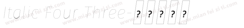 Italic Four Three字体转换
